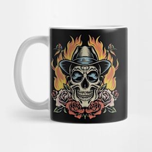 Inferno Ignition Vintage Tattoo - Fiery Iconic Mug